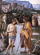 PERUGINO, Pietro Baptism of Christ (detail) a oil painting picture wholesale